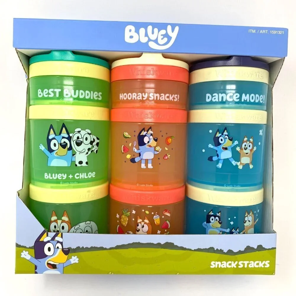 Whiskware Bluey Or Paw Patrol Snack Containers On The Go Kids Toddler Twist Lock